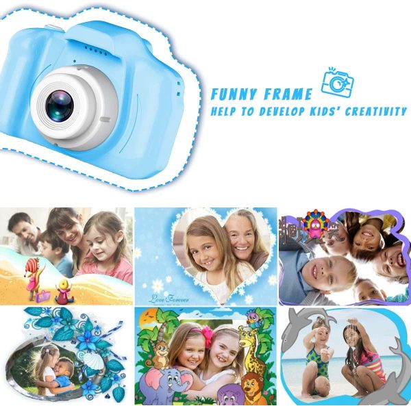 Kids Camera Toys for 3-8 Year Old Boys Girls Joyjam 8.0 MP Children's Digital Cameras for Children Video Record Electronic Toy Birthday Gifts Christmas Blue - Image 3