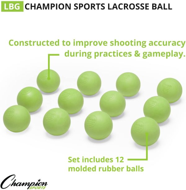 Champion Sports Official Lacrosse Balls-Pack of 12 - Image 9