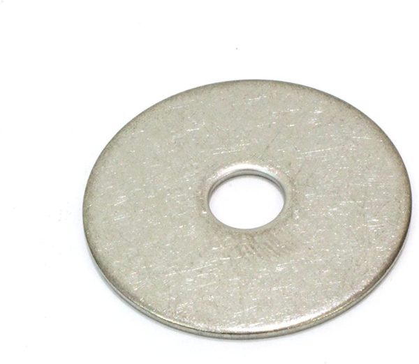 1/2" x 2" OD Stainless Fender Washer, (100 Pack) - Choose Size, by , 18-8 (304) Stainless Steel. - Image 4