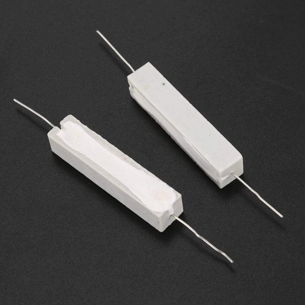 10 Pcs Wire Wound Ceramic Cement Resistor 2 Ohm 10W Watt