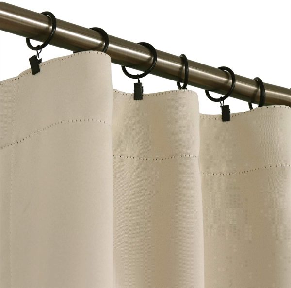 BGment Rod Pocket and Back Tab Blackout Curtains for Bedroom - Thermal Insulated Room Darkening Curtains for Living Room, 2 Window Curtain Panels of 42 x 63 inch, Beige - Image 5