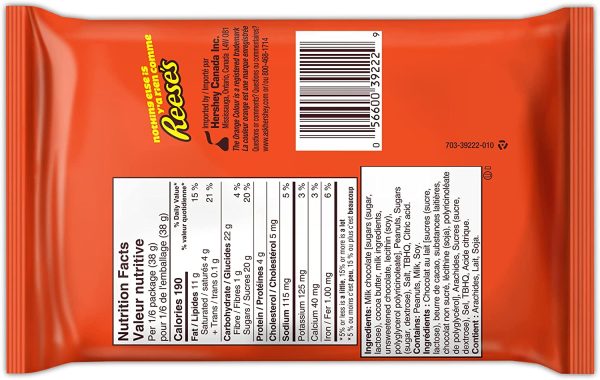 REESE'S Half Pound Cocolate Peanut Butter Cup, Easter Candy, Easter Gift, 226g - Image 3