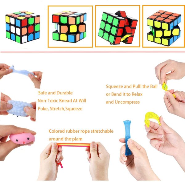 Onebora Sensory Fidget Toy Set for Kids Adult Stress Relief and Anti-Anxiety Squeeze Sensory Fidget Fun Toy - Image 7