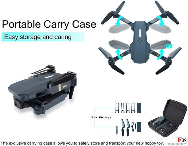 Super Endurance Foldable Quadcopter Drone for Beginners ?C 40+ mins Flight Time,Wi-Fi FPV Drone with 120??Wide-Angle 1080P HD Camera,Optical Flow Positioning,Follow me,Dual Cameras Switch(2 Batteries) - Image 3