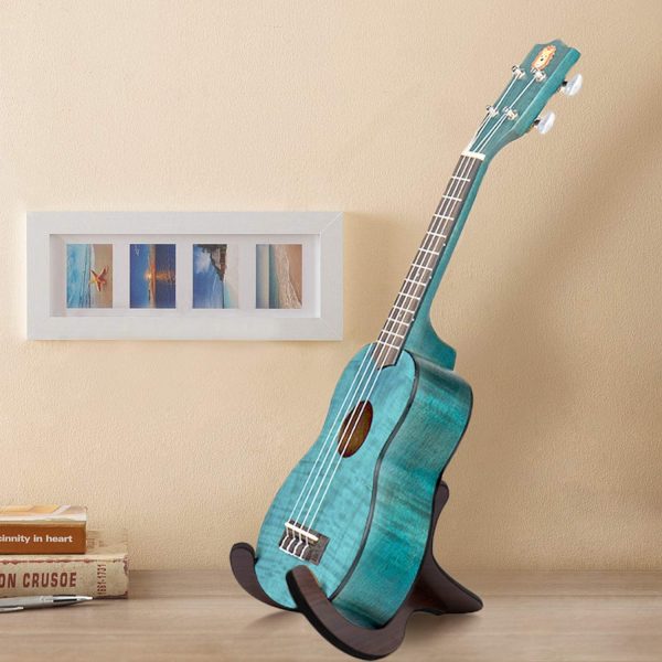 Wooden Ukulele Stand Violin Mandolin Folding Portable Stand - Image 6