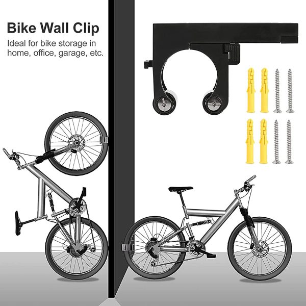 Adjustable Bicycle Wall Mount Parking Clip, Mountain Bicycle Wall Rack Storage System, Bike Storage Parking Buckle for Space Saving