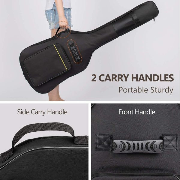 CAHAYA Electric Bass Guitar Bag Gig Bag 8mm Padding Black Padded Backpack Soft Bass Guitar Case CY0222 - Image 6