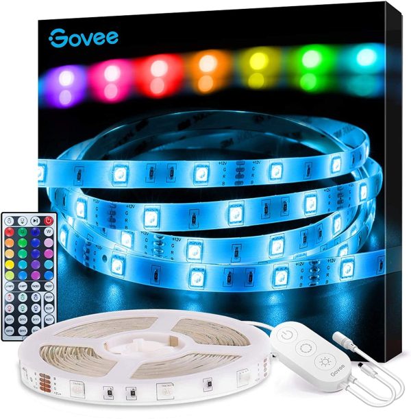 LED Strip Lights, 16.4ft RGB LED Lights with Remote Control, 20 Colors and DIY Mode Color Changing Light Strip, Cuttable and Strong Adhesive, Easy Installation LED Lights Strip for Bedroom, Ceiling, Kitchen - Image 4