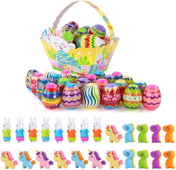 24 Pcs Easter Gifts for Kids??Easter Eggs Decoration, Easter Basket Stuffers Party Favors for Kids, Unicorn Bunny Dinosaur Anxiety Relief Sensory Fidgetget Toys - Image 6