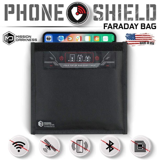 Mission Darkness Non-Window Faraday Bag for Phones // Device Shielding for Law Enforcement, Military, Executive Privacy, Travel & Data Security, Anti-hacking & Anti-tracking Assurance - Image 4