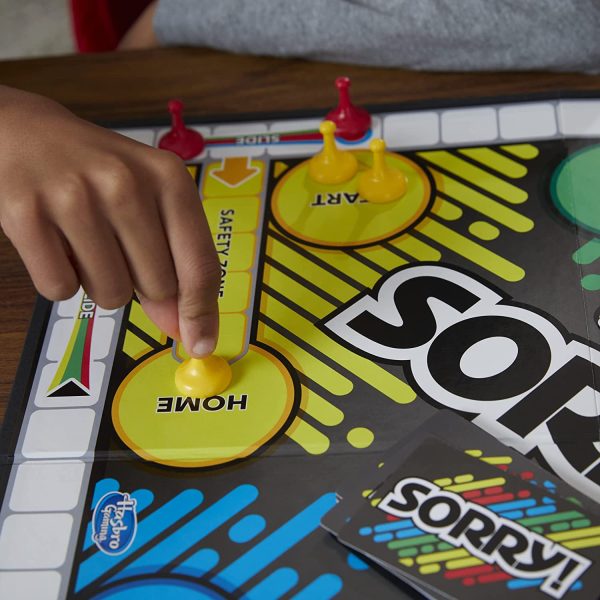 Sorry! Board Game for Kids Ages 6 and Up; Classic Hasbro Board Game; Each Player Gets 4 Pawns; Family Game - Image 8