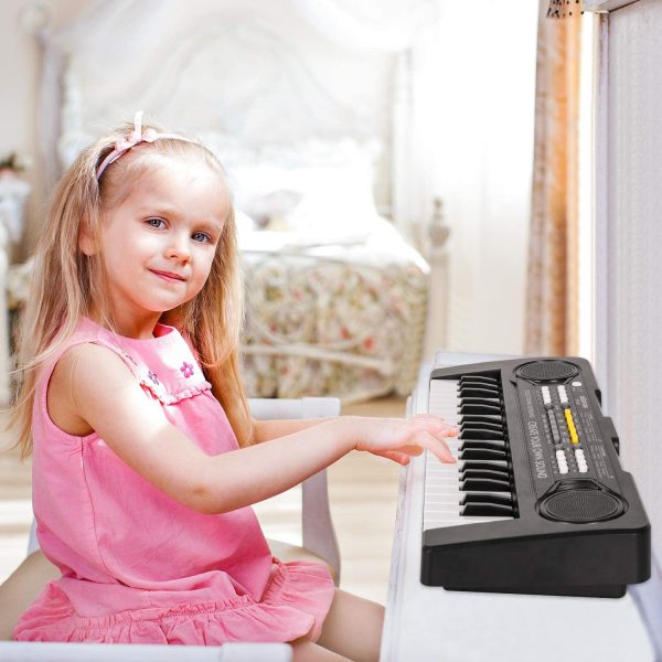 M SANMERSEN Kids Piano Keyboard, Music Pianos Keyboard 37 Keys with 4 Drums / Animals Sound Electronic Keyboards Toys for Beginners 3-8 Years Old Girls Boys Kids