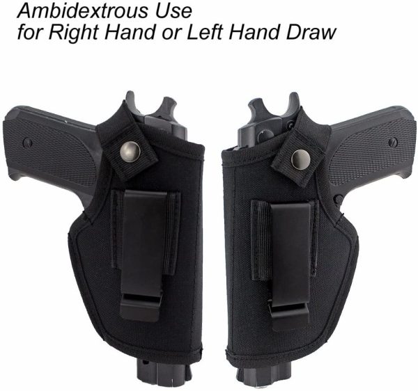 Gexgune Hunting Concealed Belt Holster Tactical Pistol Bags Waistband IWB OWB Gun Holster fits Subcompact to Large Handguns for Right&Left Hand Draw - Image 4