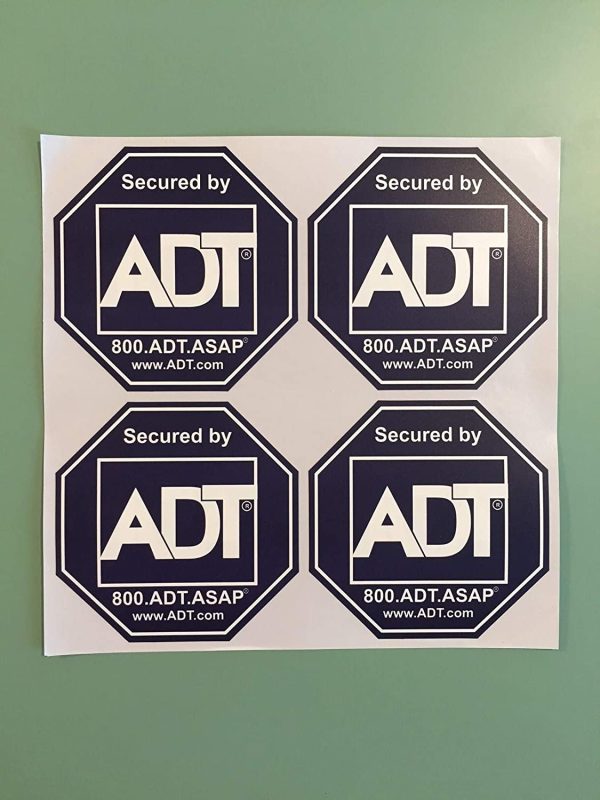 Window Security Sticker Decals - Double-Sided Authentic Dark Blue (Qty. 8) - Image 2