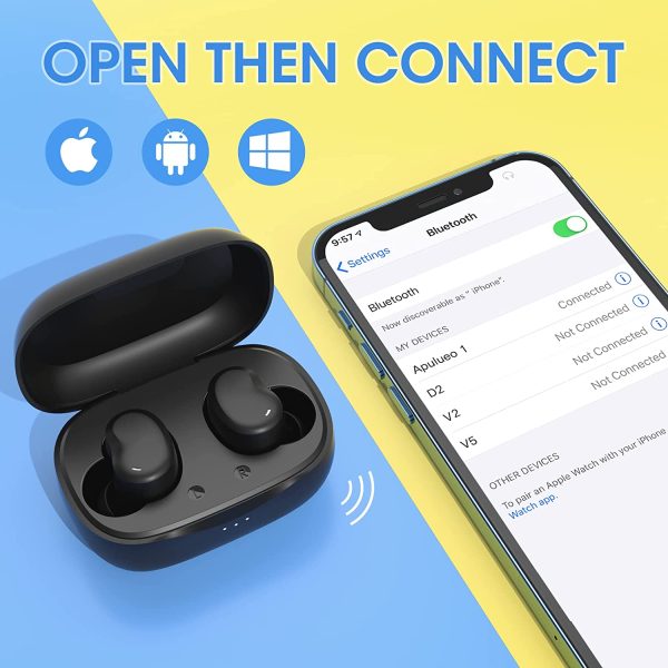 Wireless Earbuds, Bluetooth Earbuds in-Ear with Stereo Sound, Bluetooth Earphones w/IPX8 Waterproof/3 Modes/Type C & Wireless Charging, 36 Hrs Playtime Bluetooth Headphones for Work/Phone Calls - Image 4