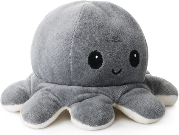 Toy Scholar Octopus Plushie Reversible / Pieuvre Peluche Reversible, Reversible Octopus Plush / Poulpe Reversible | Mood Octopus Plushies, Flip Octopus Plush, Flippy Octopus, Reversible Squid Plush