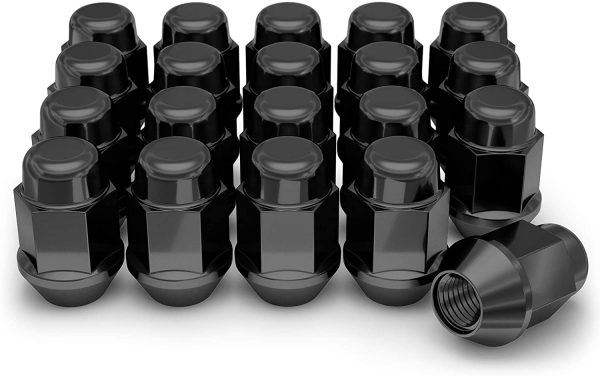 1704SBK-20AM Black Chrome 1/2"-20 Bulge Acorn Lug Nut, Pack - Image 4