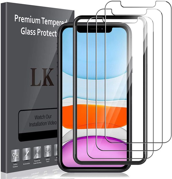 LK 3 Pack Screen Protector Compatible for iPhone 11 and iPhone XR 6.1-Inch Tempered Glass - Image 7