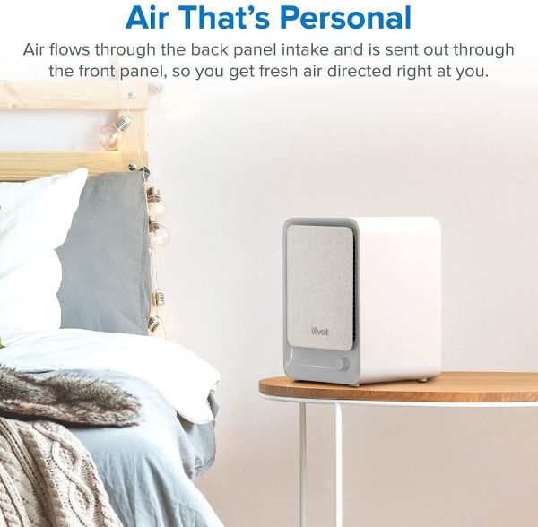 LEVOIT Air Purifiers for Bedroom Home with True HEPA Filter,Personal Desktop Low Noise Air Cleaner Captures Allergies,Smoke,Dust,Mold,Pollen,Pet, 3 Speeds and Filter Reminder Wheel, LV-H126