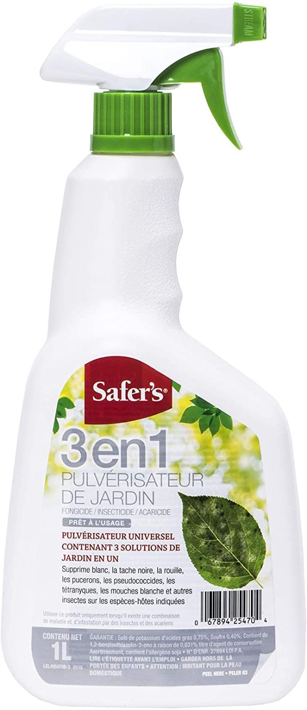 Safer's 3-in-1 Garden Spray 1L Ready-to-Use Spray 49-5470CAN6 - Image 2