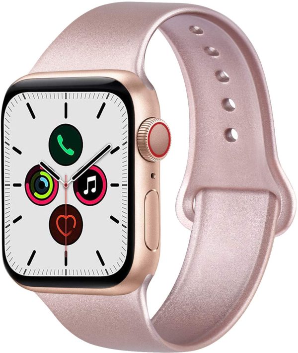 ATUP Compatible with for Apple Watch Band 41mm 45mm 38mm 40mm 42mm 44mm Women Men, Soft Silicone Replacement Bands Strap for iWatch Apple Watch SE, Series 7, Series 6, Series 5, Series 4, Series 3, Series 2, Series 1 - Image 2