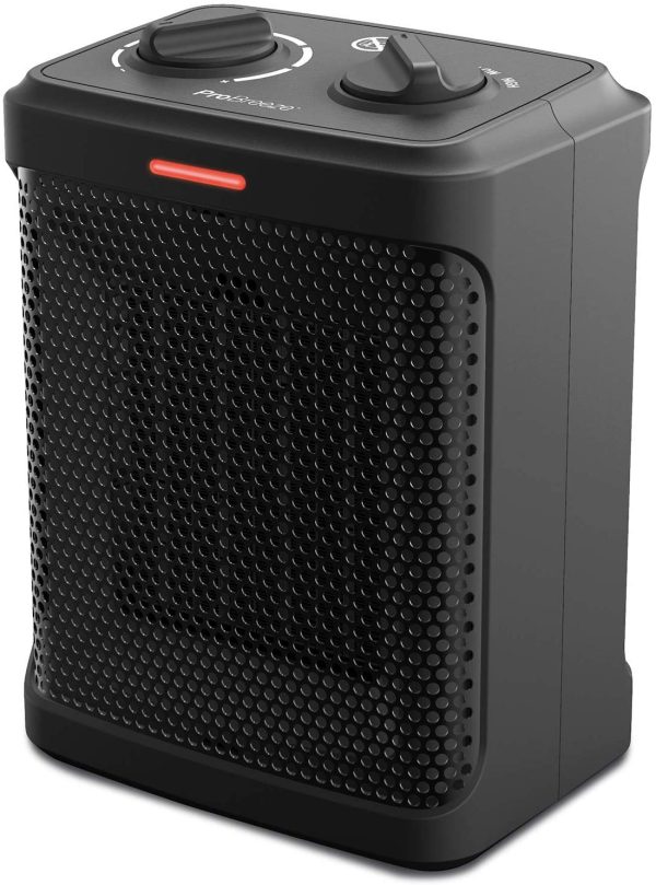 Space Heater ??1000W Electric Heater with 3 Operating Modes and Adjustable Thermostat - Room Heater for Bedroom, Home, Office and Under Desk - Black - Image 4