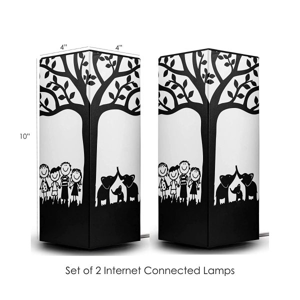 Telepathy Friendship Lamps - Long Distance Wifi Touch Lamps by Zoci Voci - Under One Tree Design | Unique Handmade Gifts 200+ colors?? - Image 6