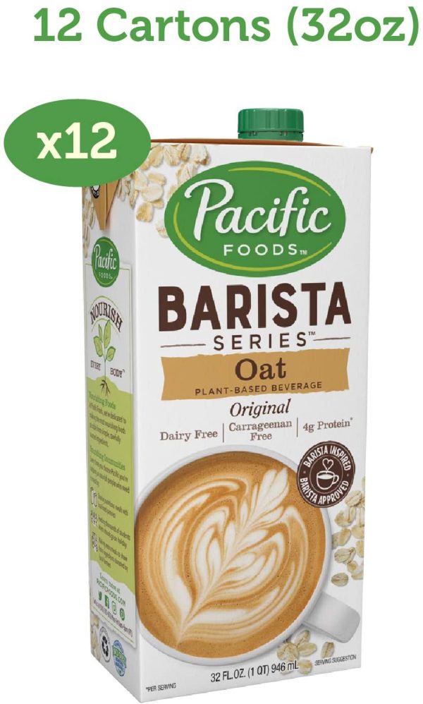 Pacific Foods Barista Series Oat Milk, 32 ounce, Pack of 8 - Image 5