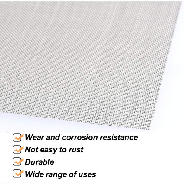 304 Stainless Steel Woven Wire 30 Mesh - 12"X 40" Filter Screen Sheet Filtration Cloth - Image 6