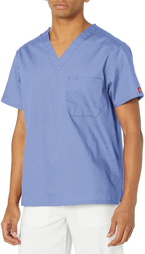 Dickies Mens Signature V-Neck Scrubs Shirt - Image 4