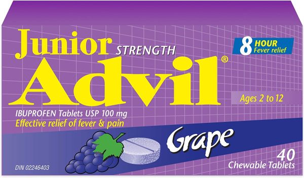 Junior Strength Advil Chewable Tablets, Grape, 40 Count - Image 7