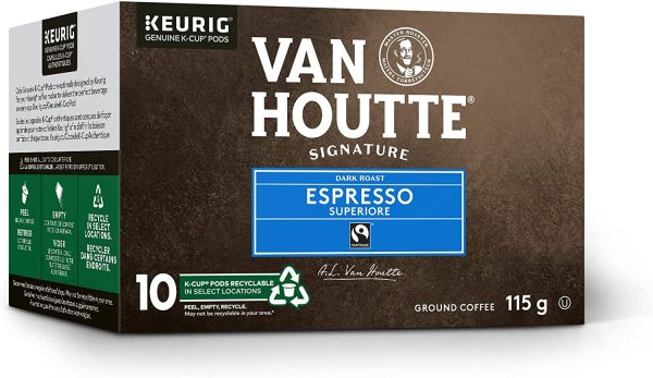 Van Houtte Espresso Superiore K-Cup Coffee Pods, 10 Count For Keurig Coffee Makers - Image 3