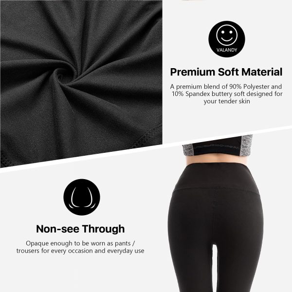 SINOPHANT Leggings for Women High Waist Stretch Opaque Tummy Control Gym Yoga Pants - Image 4