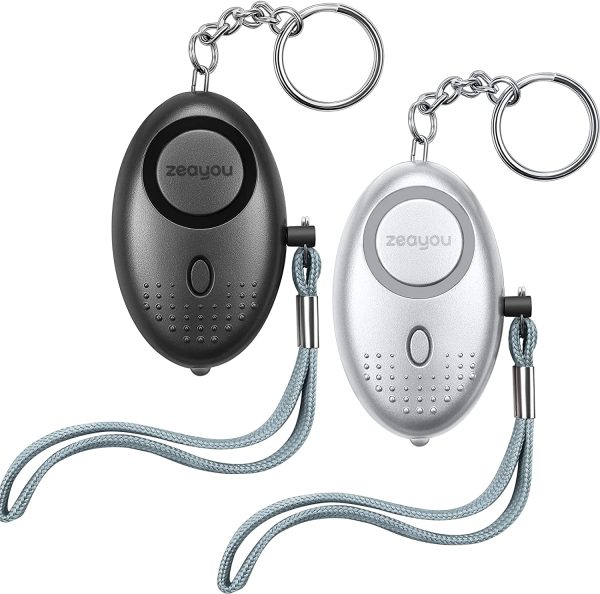 Personal Alarm,Security Alarm Keychain with LED Lights, Emergency Safety Alarm for Women, Men, Children, Elderly-2Pack 140DB - Image 3