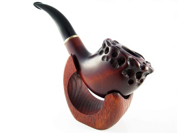 New Wooden Pipes Stand-showcase, Rack Holder for 1 Tobacco Smoking Pipes Handmade. - Image 5