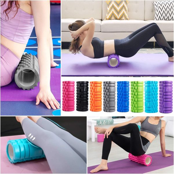 SYOURSELF Foam Roller With Massage Ball -13" x 5.5" for Muscle Massage Eco-friendly EVA, Trigger Point-Deep Tissue, Myofascial Release, Physical Therapy for Pain Relief, Exercise, Yoga, Pilates+Instructions, Carry Bag - Image 6