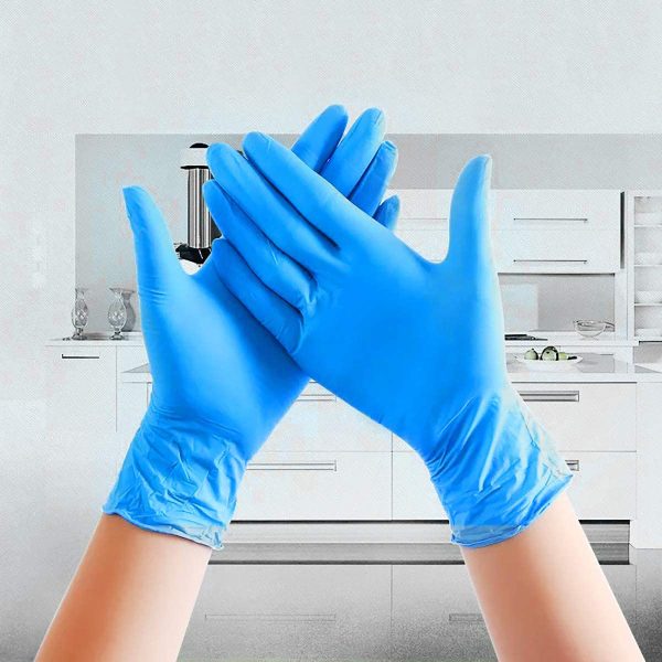 Nitrile Disposable Gloves, Gloves Latex Free, Powder Free Gloves, Food Grade Gloves, 100 Pc L Size, Blue - Image 8