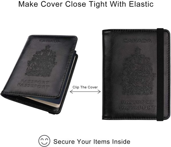 WALNEW RFID Blocking Passport Holder Wallet Cover Case - Image 4