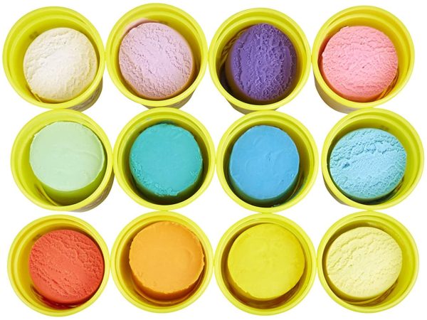 Play-Doh Bulk Spring Colors 12-Pack of Non-Toxic Modeling Compound, 4-Ounce Cans - Image 2