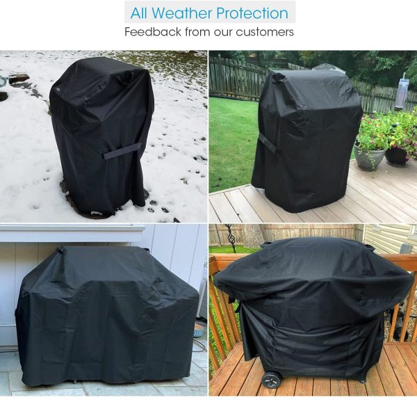 Unicook BBQ Grill Cover, Heavy Duty Waterproof Barbecue Cover, Fade and UV Resistant, Compatible with Weber Spirit 210 Gas Grills, Nexgrill, Compared to Weber 7105, NOT Compatible with Spirit II E-210