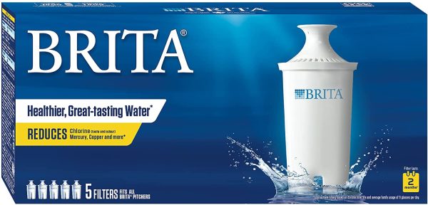 Brita Water Filter Pitcher Advanced Replacement Filters, 5 Count - Image 2