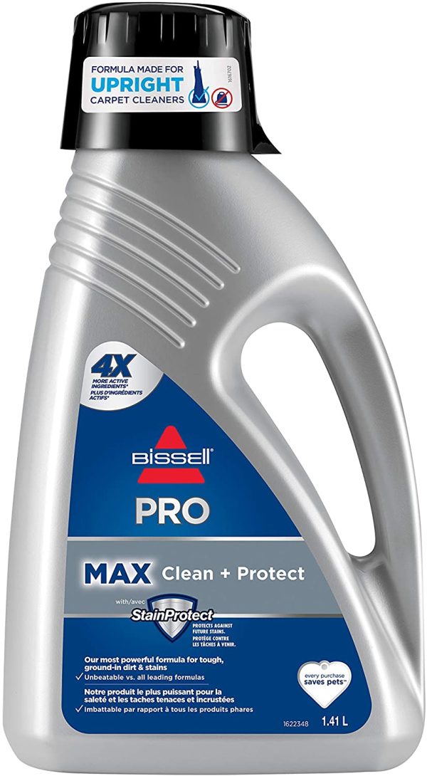 BISSELL - Household Carpet Shampoo - MAX Clean + Protect - For Upright Deep Cleaners - with StainProtect - For ground-in dirt, stains - 1.41 liters - Image 4