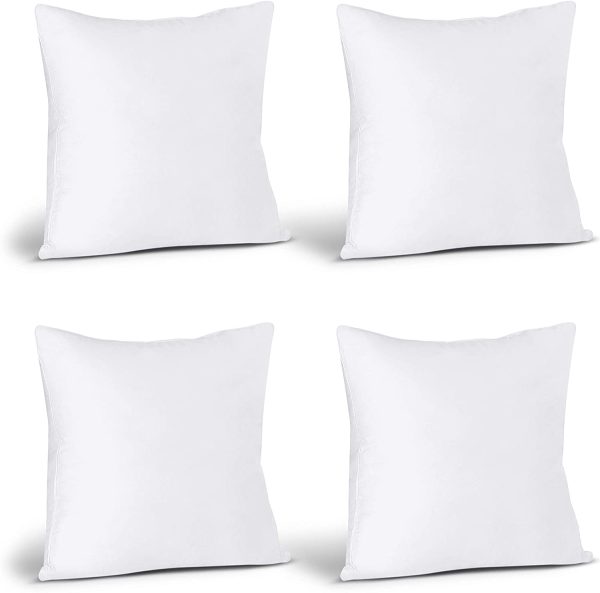 Utopia Bedding Throw Pillows Insert (Pack of 24, White) - 18 x 18 Inches Bed and Couch Pillows - Indoor Decorative Pillows - Image 8