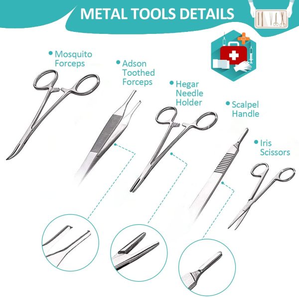 Suture Practice Kit for Student Suture Training, Include Upgrade Suture Pad, Complete Suture Tool Kit, Perfect for Teaching and Learning - Image 4