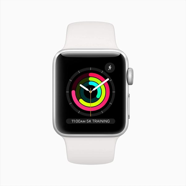 Apple Watch Series 3 (GPS, 38mm) - Silver Aluminium Case with White Sport Band - Image 6