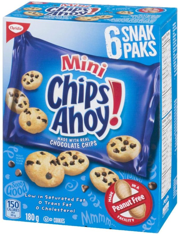 Snak Paks Mini Cookies, Back to School Snacks, 180g - Image 4