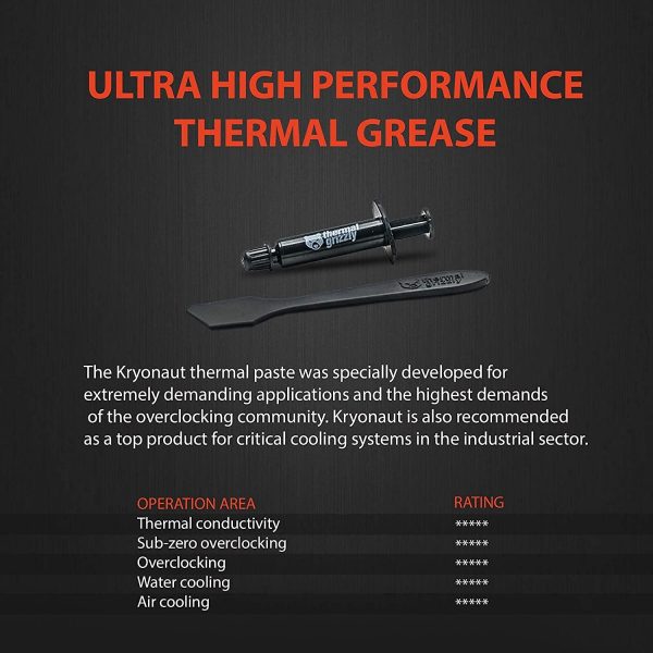 Kryonaut The, High Performance Thermal Paste for Cooling All Processors, Graphics Cards and Heat Sinks in Computers and Consoles (1 Gram) - Image 3