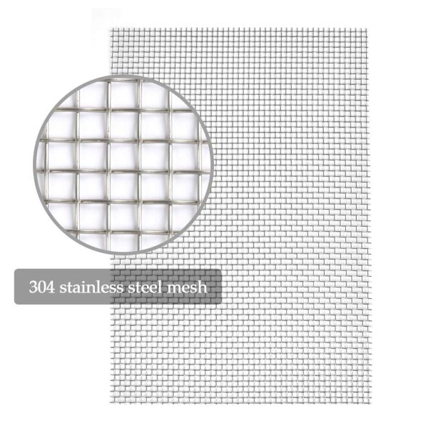 Metal Screen Mesh 3 Pcs 304 Stainless Steel Woven Wire 5 Mesh-12"x8"Metal Mesh Sheet Great for Air Ventilation-Replacements Wire Mesh Window Screen Mesh for Filter,Security,Garden - Image 6