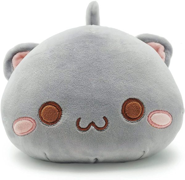 Cute Kitten Plush Toy Stuffed Animal Pet Kitty Soft Anime Cat Plush Pillow for Kids (Gray A, 2") - Image 6