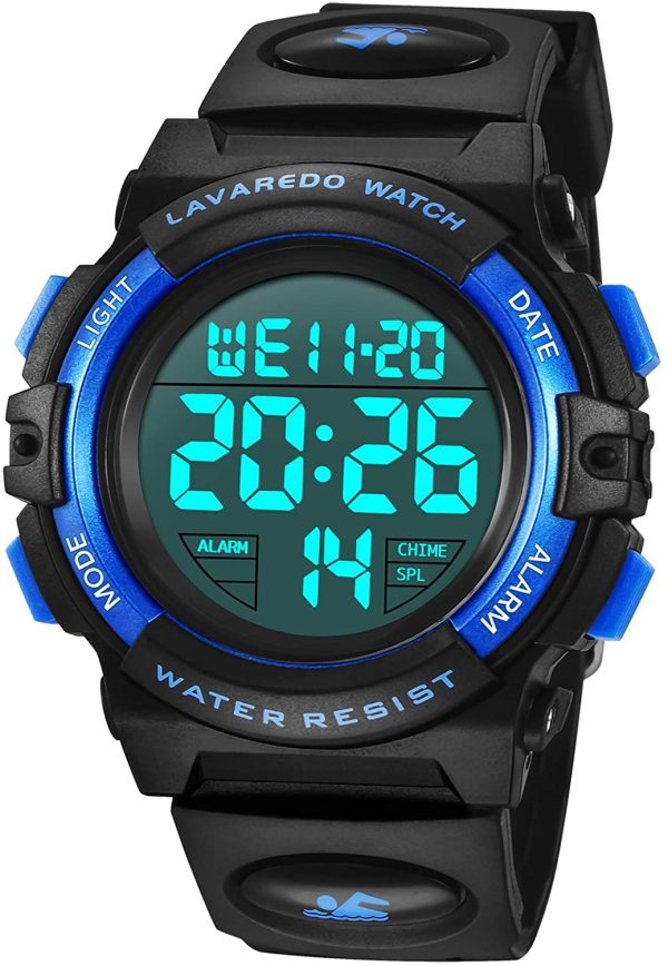 Kid's Watch,Boys Watch Digital Sport Outdoor Multifunction Chronograph LED Waterproof Alarm Calendar Analog Watch for Children with Silicone Band